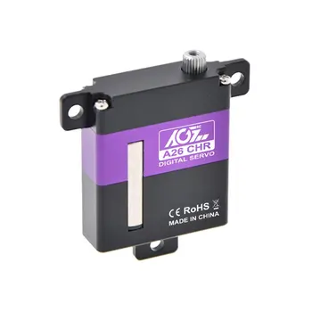

Agf A26chr 26g Full Metal 10kg Large Torque Thin Wing Glider Lock Tail High Voltage Digital Small Steering Gear