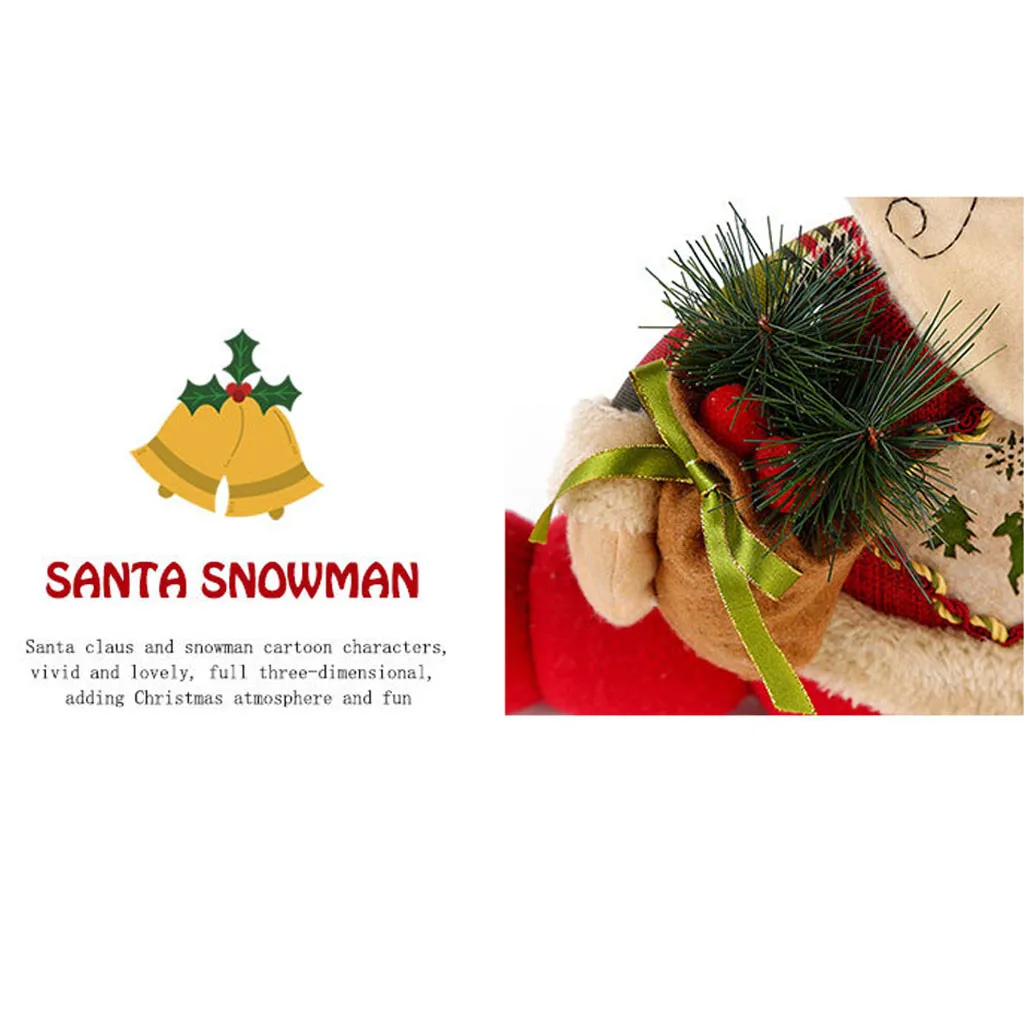Christamas декоративный ограничитель открывания двери снеговик/Санта Клаус дома снеговик рождественские украшения Рождественский подарок хаки украшения детские игрушки