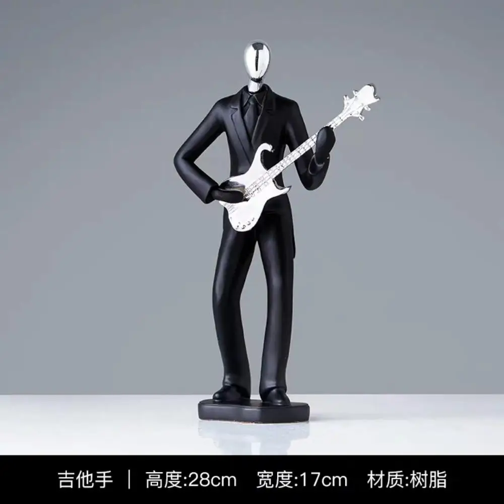Guitarist Семейные фигурки совы, милые украшения для танцев, домашний декор, креативные изделия в виде животных, аксессуары для домашнего декора, свадебный подарок для влюбленных - Цвет: Guitarist