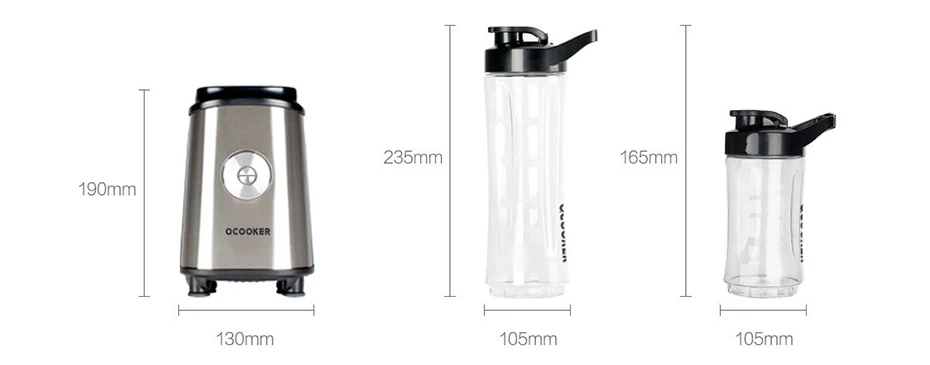 QCOOKER CD-BL01 фрукты овощи блендеры чашка Бытовая портативная электрическая соковыжималка 600 мл сок портативная соковыжималка