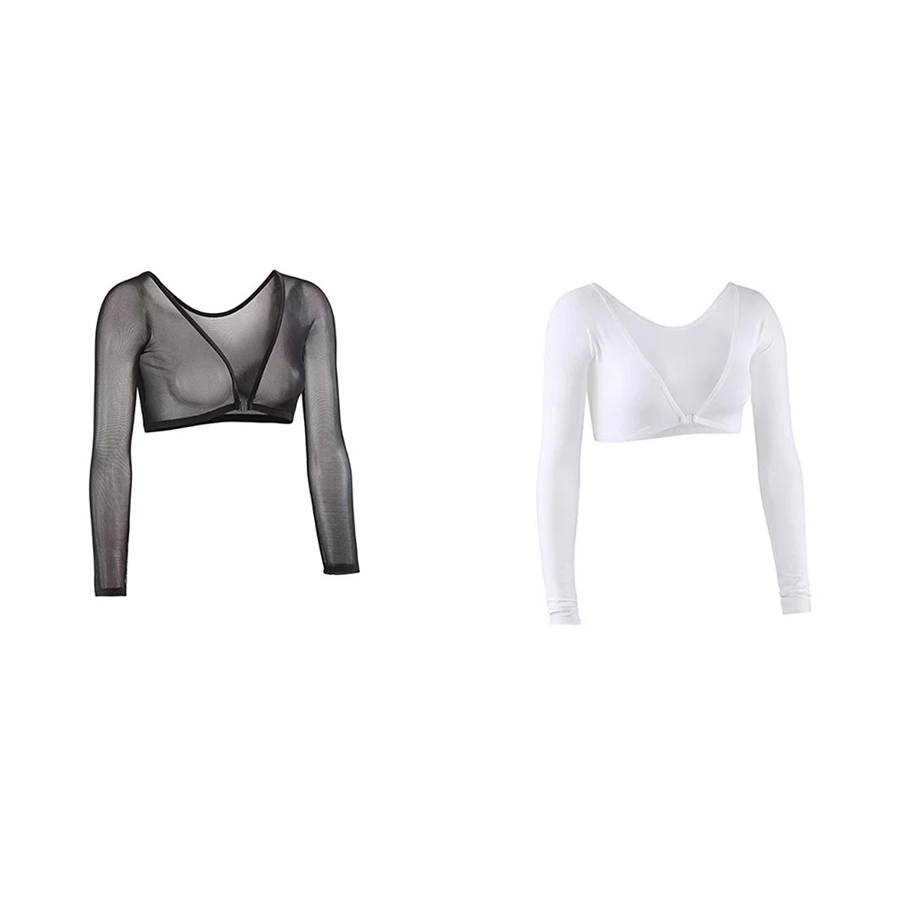 

KLV Women Arm Long Seamless Arm high Shaper Anti Cellulite Slim Upper Sleeves Ladies Compression Posture Wrap Corrector Solid
