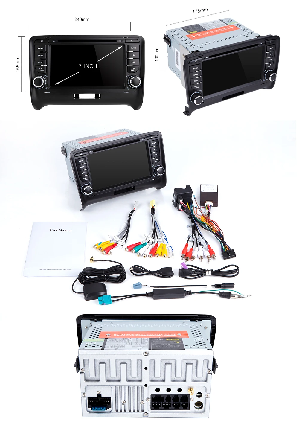 " DSP ips 4G 64G Android 9 2 DIN автомобильный DVD gps для AUDI TT MK2 8J 2006 2007 2008 2009 2010 2011 2012014 мультимедийный плеер радио
