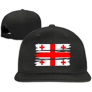 

Georgia Flag Men Women Baseball Cap, Unisex Hiphop Snapback Hat