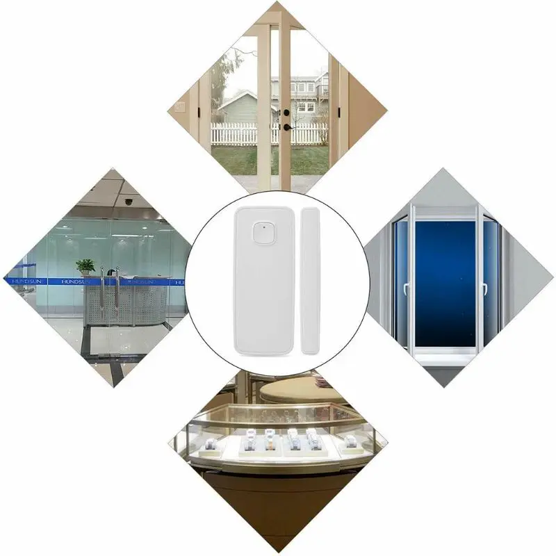 Smart Home Security Wireless Door Alarm WiFi Window Door Sensor Detector Via App Control for Amazon Alexa Google Home System