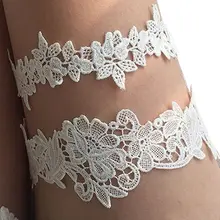 Свадебные Подвязки, стразы, кружево, белая вышивка, цветочные сексуальные подвязки, 2 шт., для женщин/невесты, облегающее кольцо, свадебная подвязка для ног