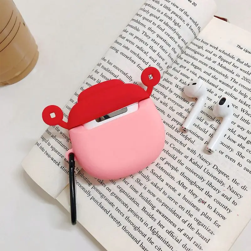 Fortune God style защитный чехол силиконовый чехол с карабином для Airpods 1/2