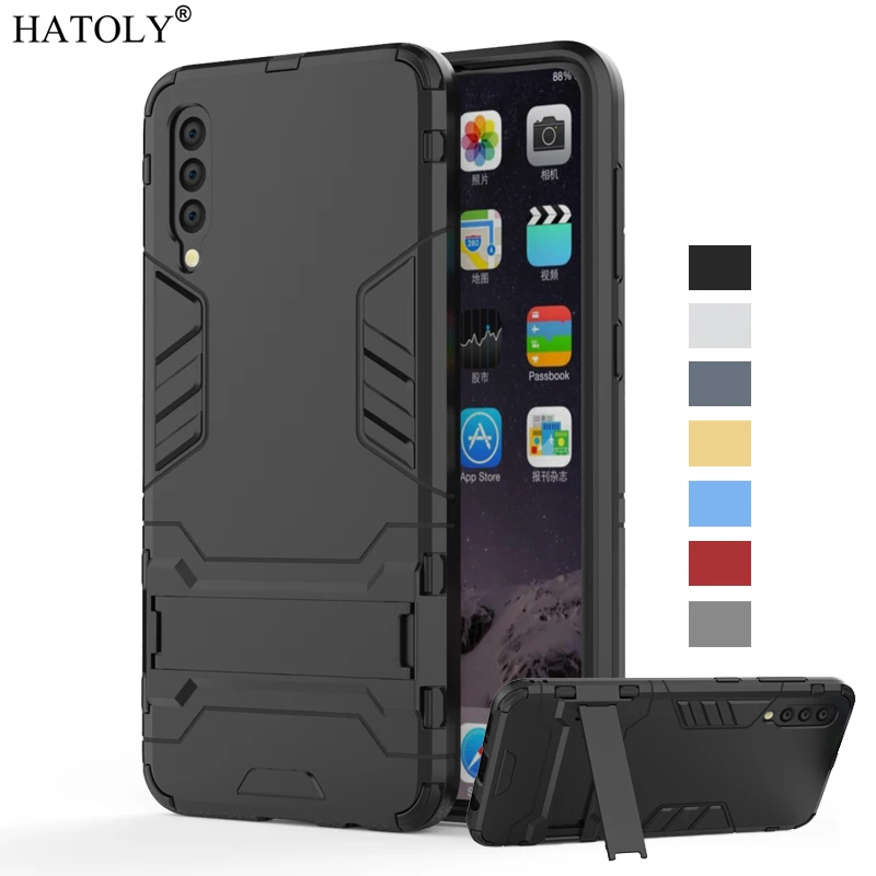 Для samsung Galaxy A50 чехол A20e A40 A70 A30 армированный ТПУ Силиконовый Корпус Жесткий ПК на