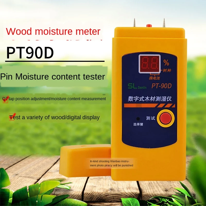 Tester Moisture Detector Wood Moisture Meter Sensor Standard Hygrometer for Bamboo Paper with Wood 2% 70% RH 
