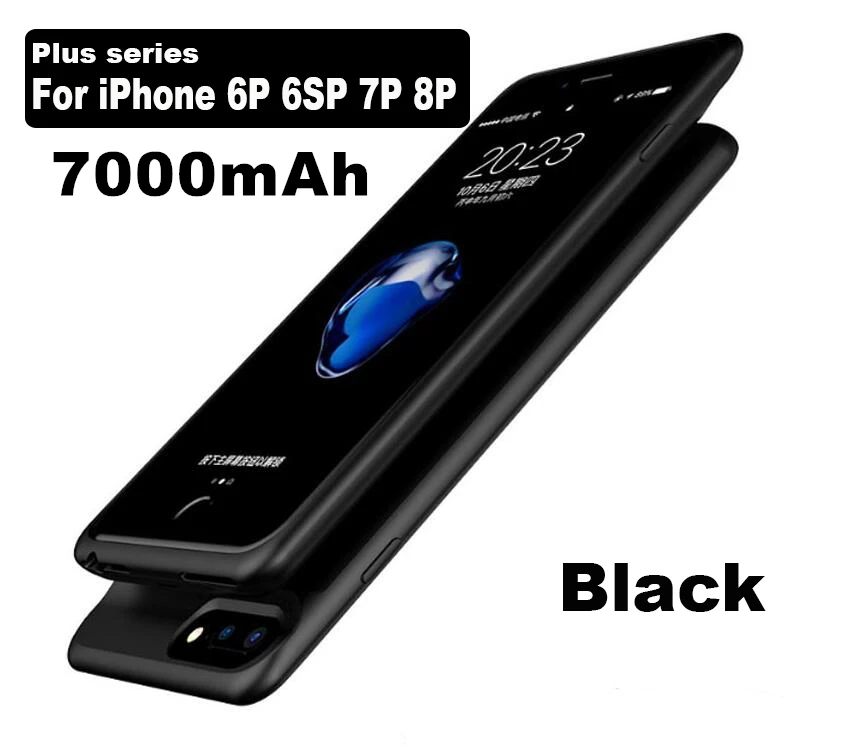 Чехол для аккумулятора 5000/7000 мАч для iphone 6 Plus 6s 7 8 Plus power Bank Charing чехол для iphone 6 6s 7 8 чехол для аккумулятора s зарядное устройство - Цвет: For 6 Plus 6SP 7P 8P