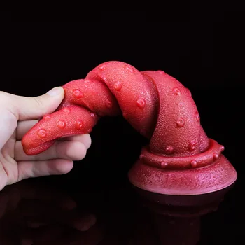 Red Tentacle Monster Dildo Harness Anal Butt Plug With Suction cup for Man Adult Women Gay Lesbian ButtPlug Huge Dick Sex Toys 5