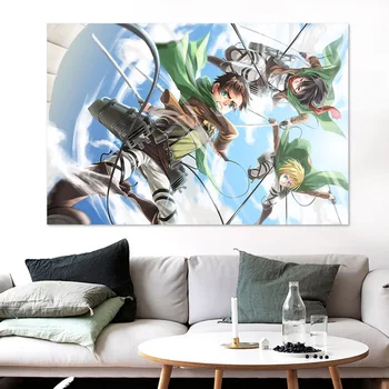 

[Self-Adhesive] 3D Attack on Titan 951 Japan Anime Wall Stickers Mural Decal Wall Murals AJ WALLPAPER Belly