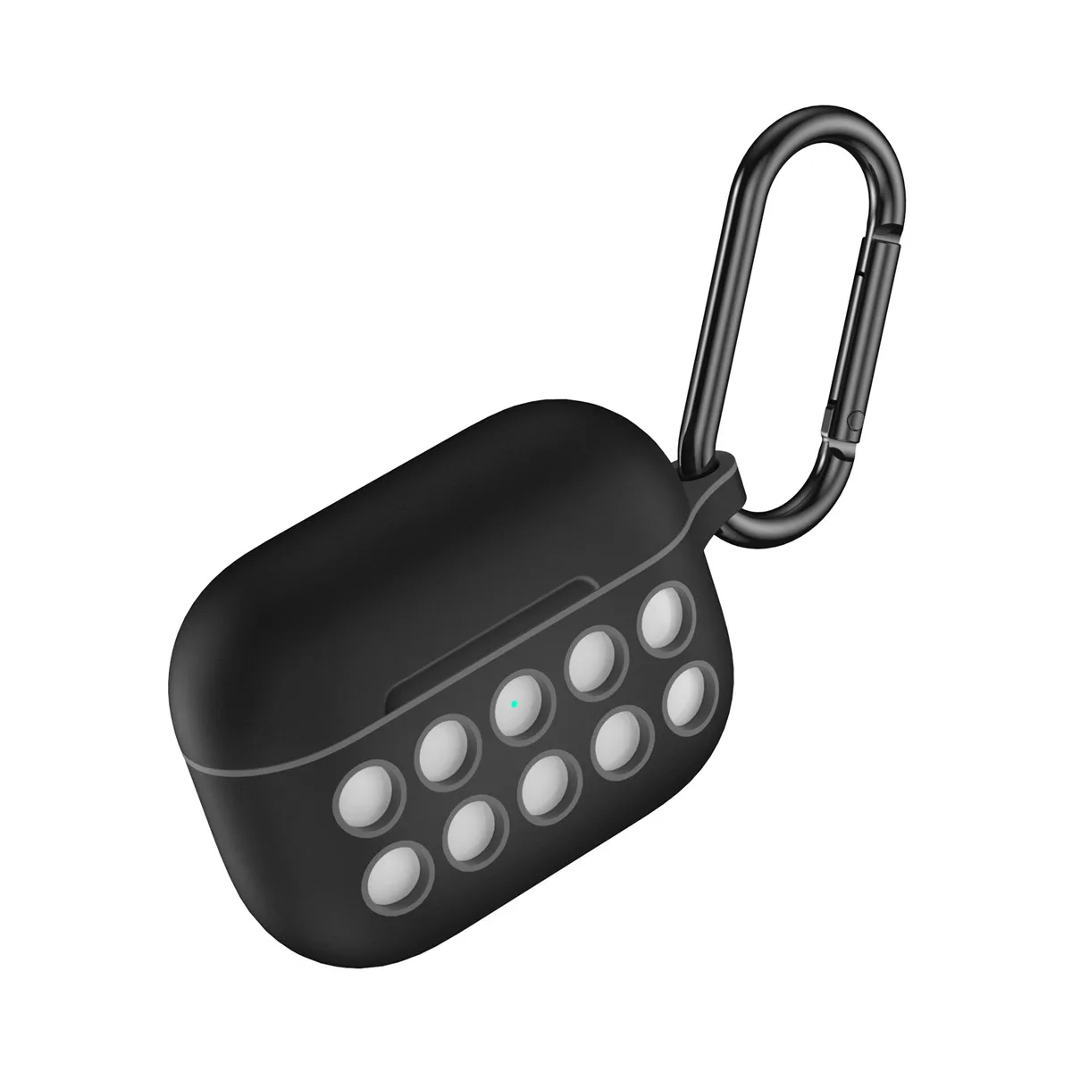 Black Gray Силиконовый защитный чехол для наушников, зарядная коробка, защитная рамка, аксессуары с брелком для Apple Airpods Pro3, высокое качество - Цвет: Black Gray