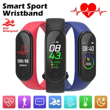 Смарт-браслет 4 IP67 водонепроницаемый 5 цветов Смарт-браслет с экраном пульсометр фитнес-музыка Bluetooth пульсометр