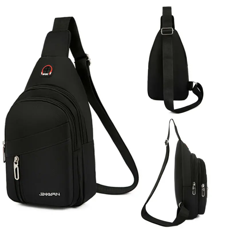 Мужские сумки через плечо, нагрудные сумки, модная Регулируемая сумка через плечо, сумка на молнии с надписью, мужская сумка через плечо