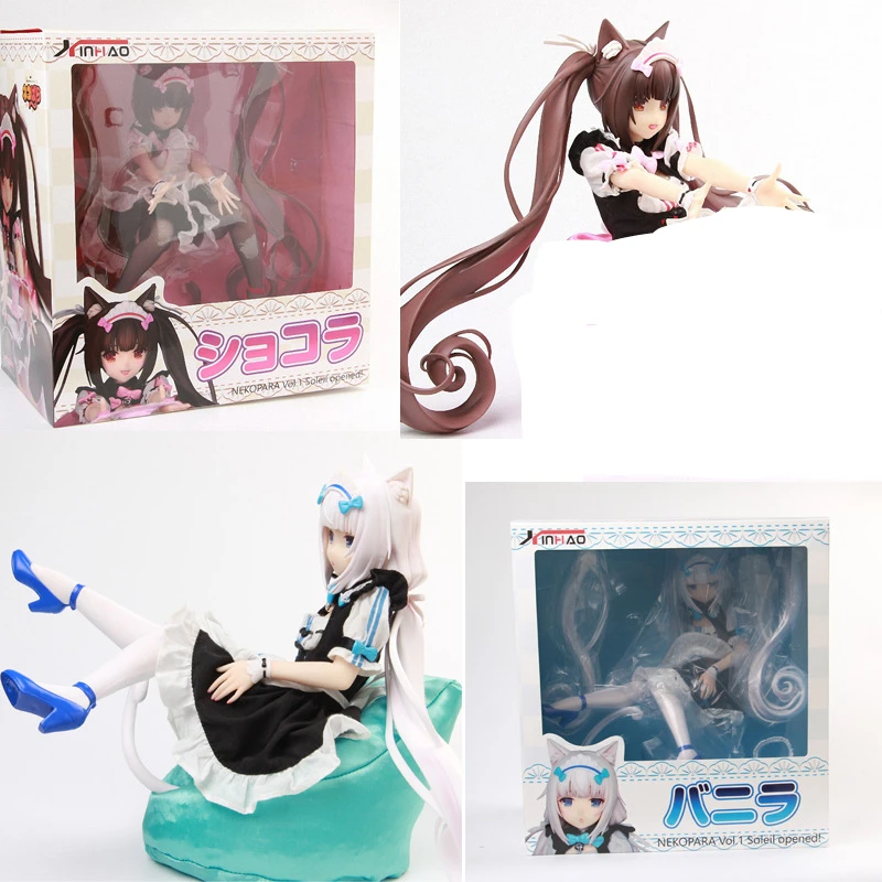 Gooyeh Chocola En Vanille Anime Figuren - 2 Stuks PVC Standbeelden 18 Cm, Nekopara Collectie