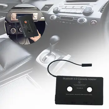 

Universal Car Bluetooth Audio Cassette To Aux Adapter For Smartphones Cassette Adapter For Car Built-in Battery
