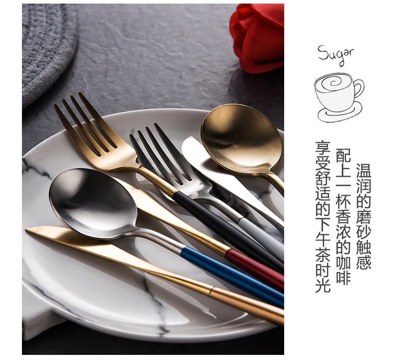 Onlycook 304 из нержавеющей стали западные столовые приборы набор Европейский стиль западные столовые приборы набор из 3