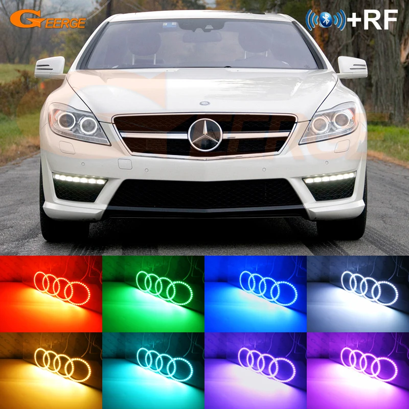 Для Mercedes Benz C216 CL500 CL600 CL63 CL65 AMG Facelift 2010 2013 RF remote Bluetooth APP многоцветный RGB комплект