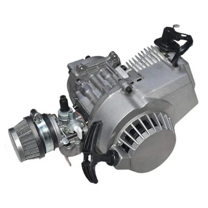 

2 Stroke Pull Start Engine Motor Transmission Engine Mini Pocket Pit Quad Dirt Bike ATV 4 Wheel Accessory High Quality