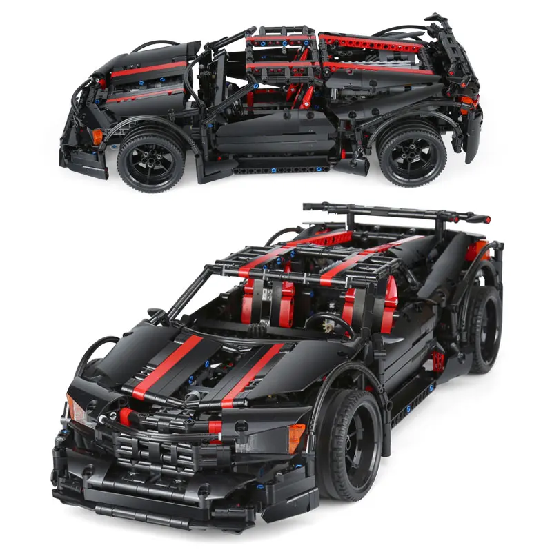 MOC Technic Car Series 07003 комплект Assassin X19 строительные блоки кирпичи модель автомобиля дети мальчики игрушки смешной Рождественский подарок