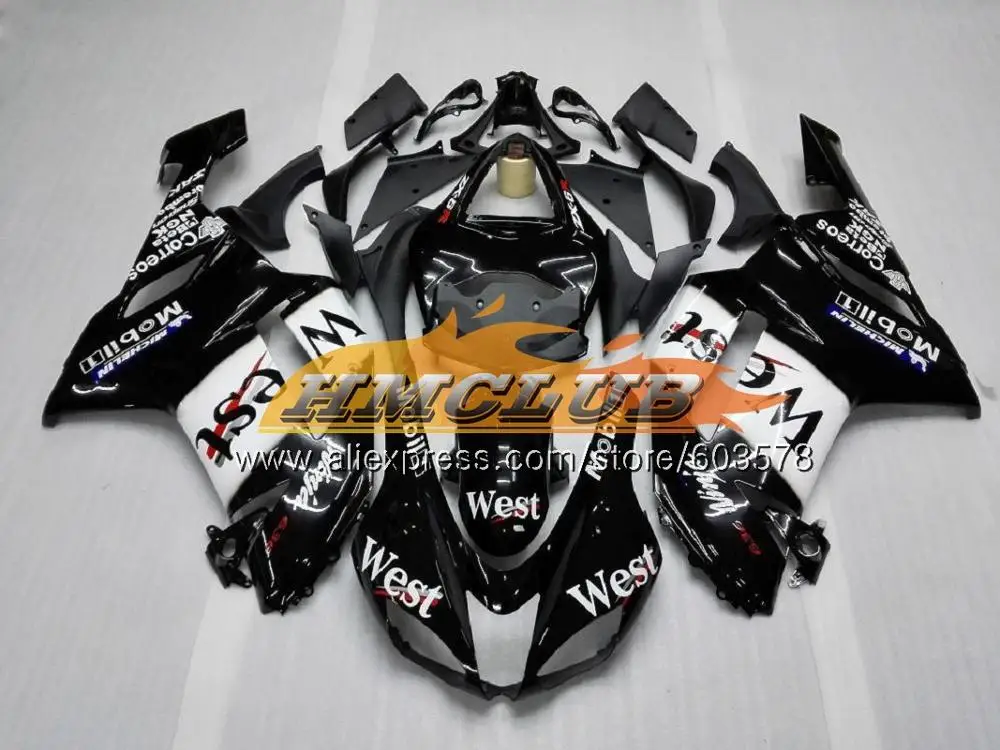 Средства ухода за кожей для KAWASAKI NINJA ZX 6R 6 R 600CC ZX636 2007 2008 черный 32CL. 130 ZX600 ZX-636 ZX-6R 07 08 ZX 636 ZX6R 07 08 обтекатель - Color: No. 17