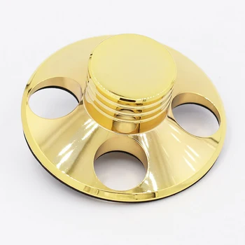 

Copper Vinyl Record Stabilizer Golden-plated LP Turntable Disc Weight