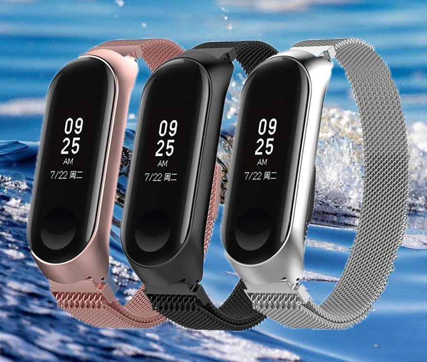 

Smart watch strap 22mm metal watch bracelets For Xiaomi Mi Band 3 4 Wrist Strap For Xiaomi Miband 3 4 Bracelet For Mi Band 3