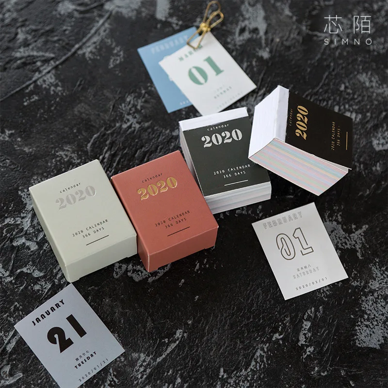 

Calendar 2020 Mini Agenda Schedule Memo Pad Diary Planner Time Manage DIY To Do List Note Decoration Office Stationary