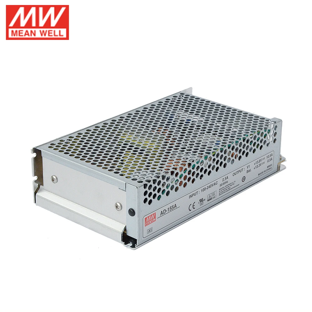 MEAN WELL AD-155A 150 Вт импульсный источник питания 13,8 В 10.5A 13,3 В 0.5A зарядное устройство UPS функция бесперебойного питания