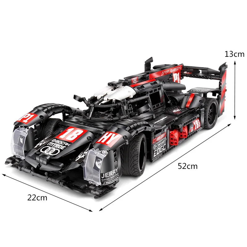 Yeshin Technic машинки черный R18 скоростной двигатель автомобиля набор RC сборки игрушечные модели автомобилей Детские Рождественские подарки строительные блоки кирпичи