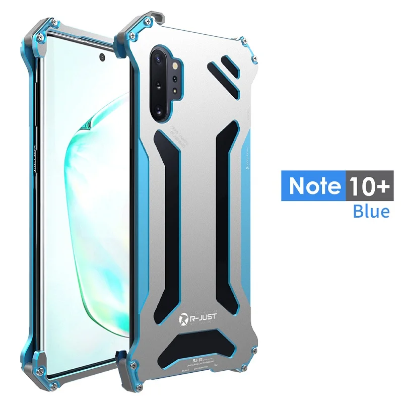 Online Carcasa metálica de aluminio para Samsung Galaxy note 10 Plus parachoques a prueba de golpes para Samsung Galaxy s10 S9 S8 Plus e fundas de teléfono cubierta de la Funda