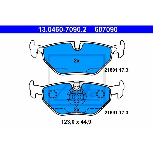 Disc pads z  BMW E39 2.0-4.0/2.0D-3.0D 95 ATE 13.0460-70 | Автомобили и мотоциклы