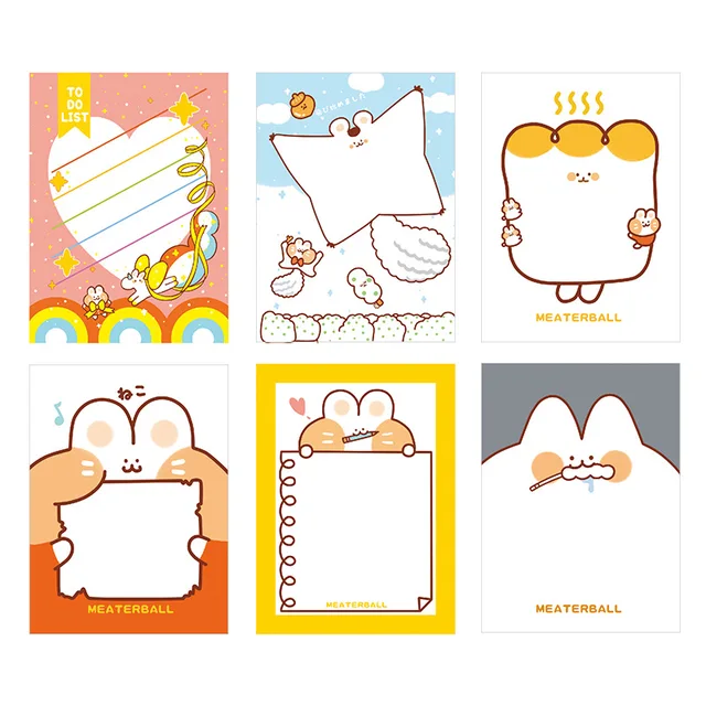 Kawaii 30 Sheets Bunny Sticky Notes 5