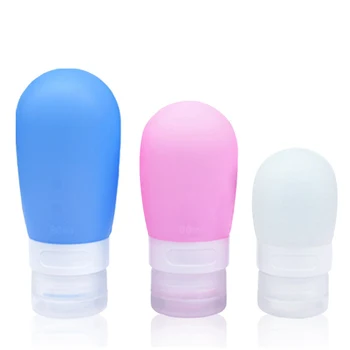 

1Pc 38ml 60ml 80ml Empty Silicone Travel Packing Press Bottle For Lotion Shampoo Bath Small Sample Containers