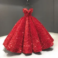 Красное бальное платье с блестками, бальные платья, маскарадные пышные платья Vestidos de Debutante, милое 16 платье vertidos de 15 anos