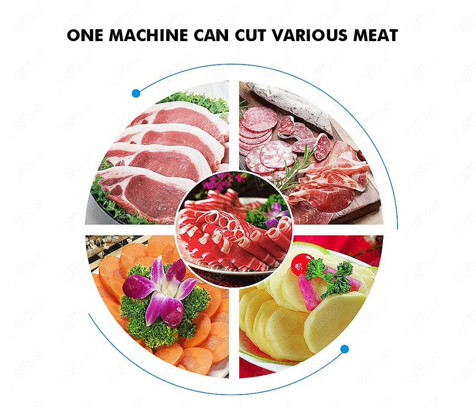 300A Highly Efficient Electric Full Automatic Meat Slicer Chicken Meat Cutting  Machine 110V 220V Stainless Steel - AliExpress