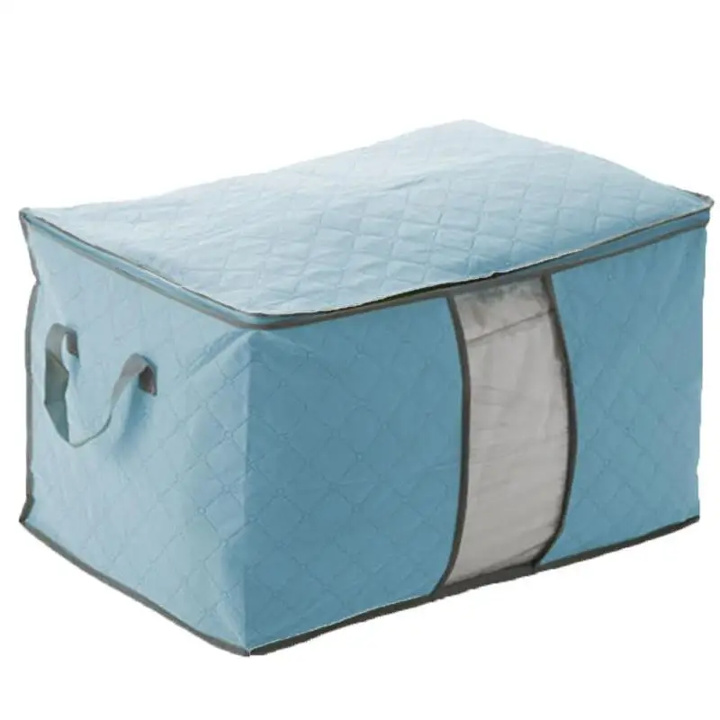 Одеяло большая Одежда Подушка Одеяло сумка для хранения аксессуары для дома инструменты для хранения - Цвет: Синий