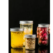 Стеклянный герметичный контейнер для кухни, прозрачный стеклянный контейнер для еды, баночки для хранения, горшок yaourt verre