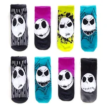 Носки с принтом черепа милые носки Скелет носки до щиколотки с рисунком из мультфильма 10 пар/партия; европейские размеры 39-44