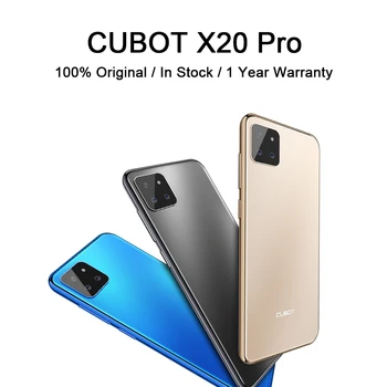 Перейти на Алиэкспресс и купить Чехол для CUBOT X20 Pro смартфон 128 ГБ Встроенная память 4000 мА/ч, Батарея Android мобильного телефона 6,3 ''капли воды Экран задние тройные Камера телефо...