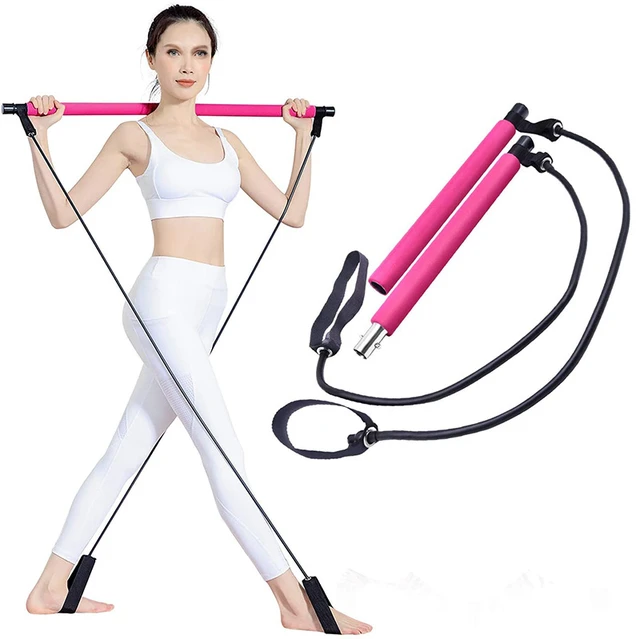 Portable Fitness Sport Pilates Bar Kit Gym Workout Stick Pilates