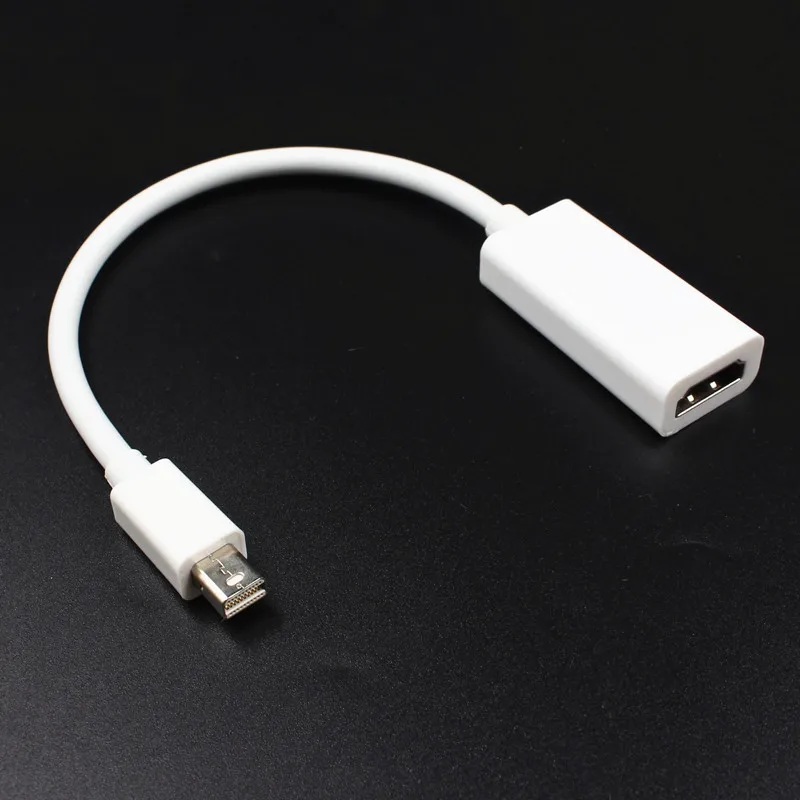 Мини кабель DP-HDMI конвертер адаптер мини дисплей порт Дисплей порт Адаптер DP к HDMI для Apple Mac Macbook Pro Air notebook - Цвет: Белый