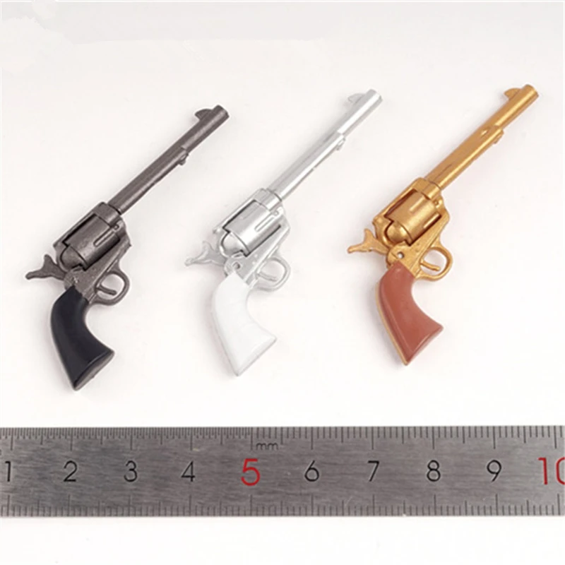 Pistola Revolver a escala 1/6, modelo de plástico, armas de vaquero del Oeste, juguetes para figura de acción 12 pulgadas, cuerpo no puede disparar|Figuras de acción| -