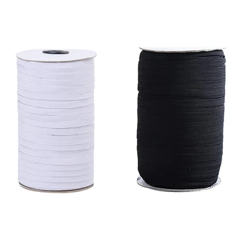 

1/8 inch Wide, 100Yards, Heavy Stretch Elastic Band, Braided Elastic Cord, Elastic Rope, Heavy Stretch Knit Elastic Spool, for S
