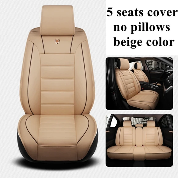 Чехол на автомобильное сиденье для Volkswagen Passat b5 b6 b7 b8 golf 4 5 6 7 tiguan Polo tiguan Touareg JETTA BORA Variant Dacia duster - Название цвета: beige standard