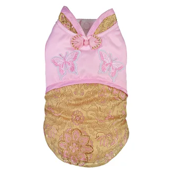 

Pet Clothes 2020 New Style Dog Chinese Costume Butterfly Flying TANG Costume Clothes Dog New Year Clothes
