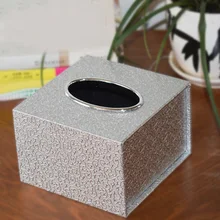 Популярный стильный держатель из искусственной кожи для салфеток, Квадратный держатель для салфеток
