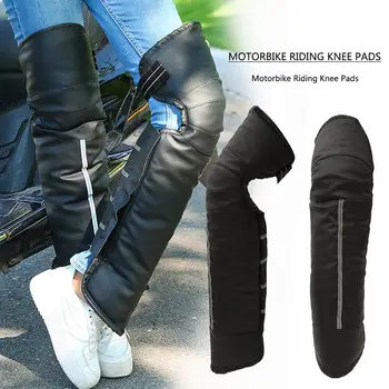 

Motorcycle Knee Pads Winter Riding Electric Car Warm Kneepad Men Women Cycling Protective Gear PU Outdoor Knee Protective Guard