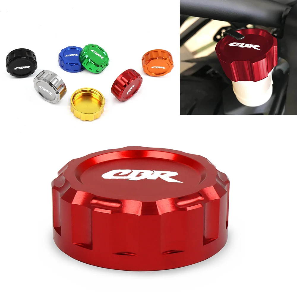 For Honda CBR 600 900 954 RR 1000 1100 CBR600RR CBR600F Universal Rear Brake Fluid Cylinder Master Reservoir Cover Cap CBR929RR |