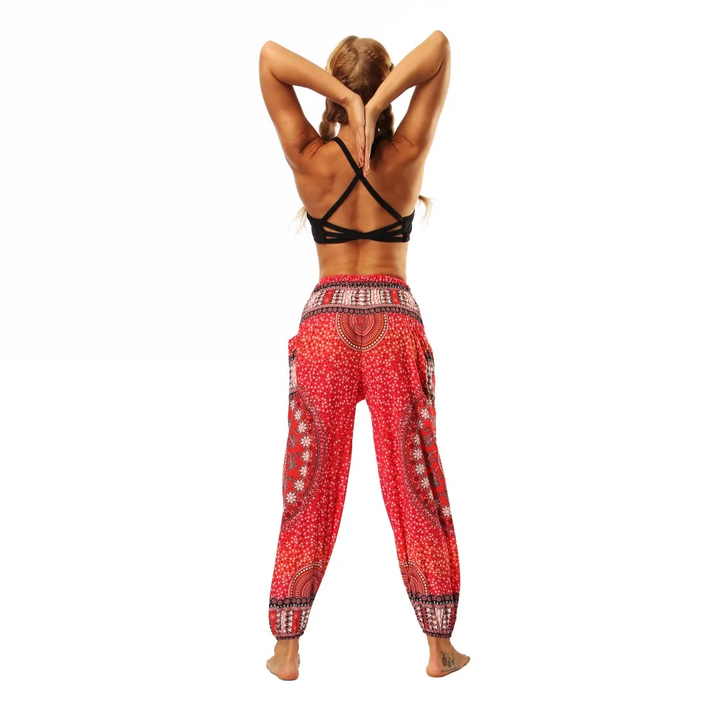 TL006- Red round circle wide leg loose yoga pant leggings (7)